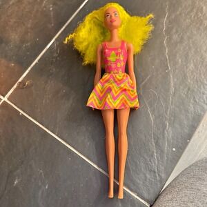 Mattel Barbie‎ Doll Color Water Revel  Neon Dye Tie Series Green and Pink